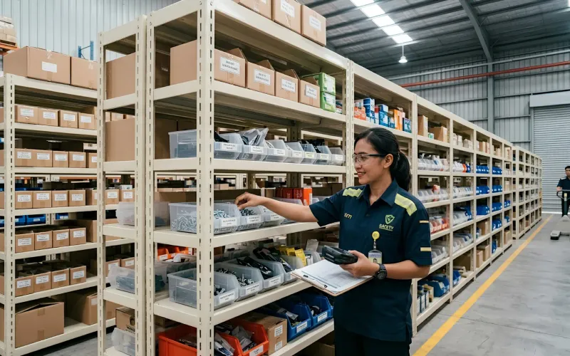 Shelving System for manual stockroom picking